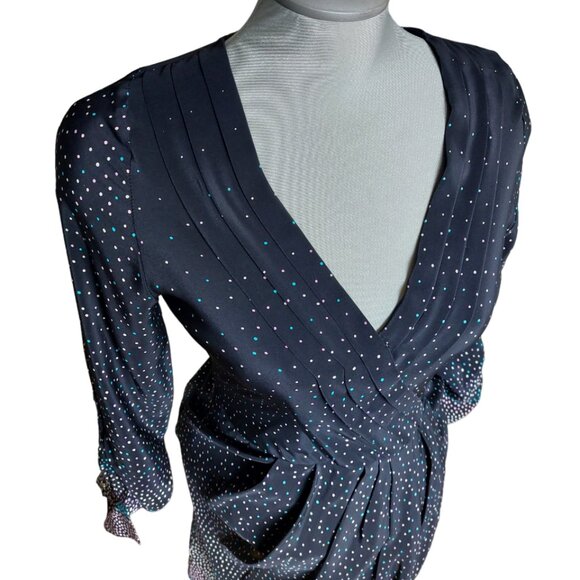 Yumi Kim Black Polka Dot Midi Dress - Picture 7 of 9